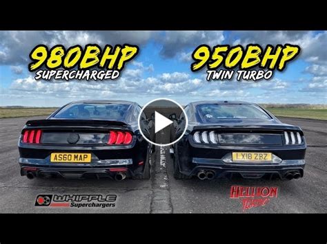 TWIN TURBO vs SUPERCHARGED.. 980BHP vs 950BHP FORD MUSTANG GT