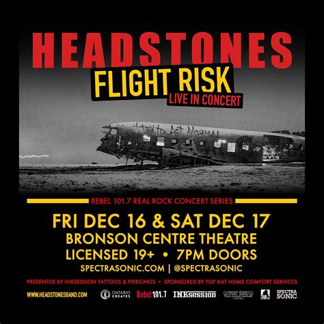 HEADSTONES - Bronson Centre Music Theatre