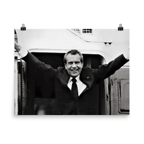 Richard Nixon Resigns peace Sign Poster Print - Etsy