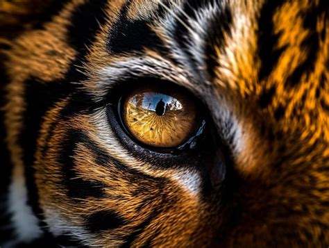 Premium AI Image | A closeup of tiger's eye