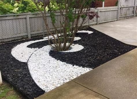 20+ Modern White Stone Landscaping Ideas To Transform Your Yard – 87Designs | Stone landscaping ...