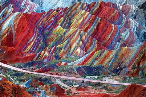 Zhangye Danxia Landform Geological Park in Gansu Province, China ...