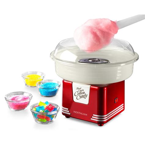 Retro Fluffy Cotton Candy Maker Countertop Hard Candy Sugar-Free ...