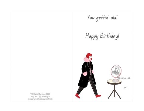 printable funny birthday card customize and print - printable funny birthday card template ...