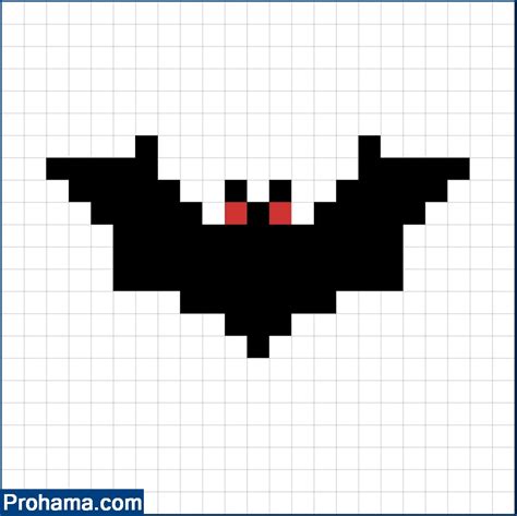 Bat Pixel Art | Halloween Pixel Art