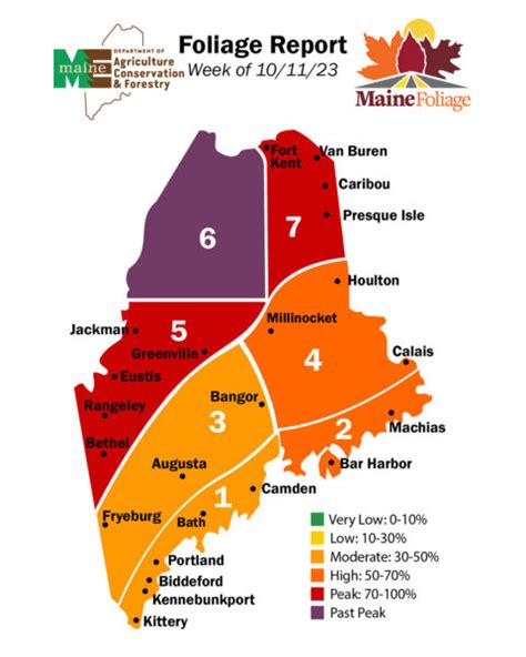 Maine Fall Foliage Report: Fall Foliage Colors Advancing Toward Peak ...