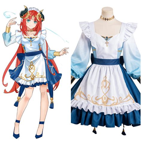 Genshin Impact-Nilou Original Design Cosplay Costume Maid Dress Outfit