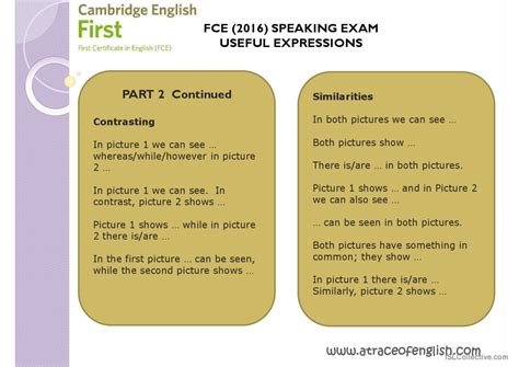 FCE Speaking Tips and Expressions: English ESL powerpoints