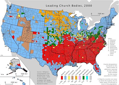 Religious Map of United States