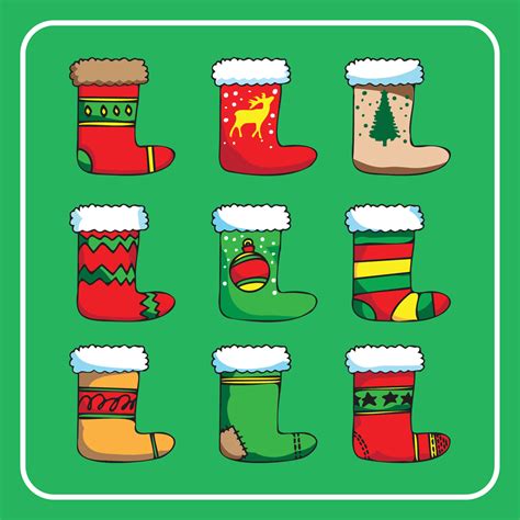 christmas sock vector image for holiday concept 10581348 Vector Art at Vecteezy