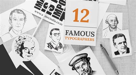 12 Famous Typographers to Inspire You - ADMEC Multimedia Institute