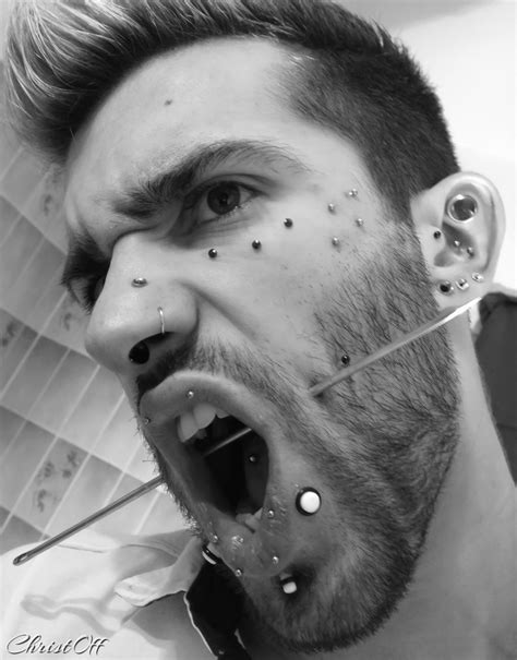 Play piercing, cheeks (4mm needle) by TheChristOff on DeviantArt