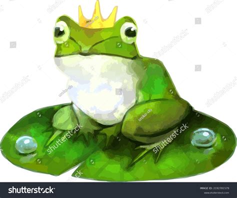 Frog Prince Vector Format Painted Digital Stock Vector (Royalty Free ...