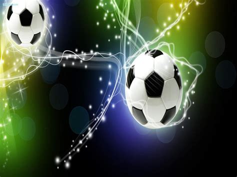 Soccers with Ball Backgrounds for Powerpoint Templates - PPT Backgrounds