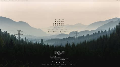 Descargar fondos de Diseñode Forest And Mountain Rainmeter | Wallpapers.com