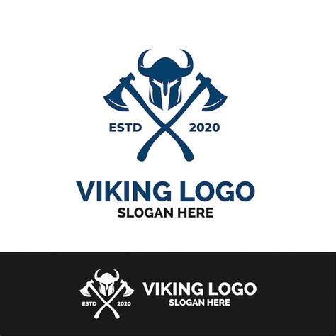 Premium Vector | Viking axe logo template