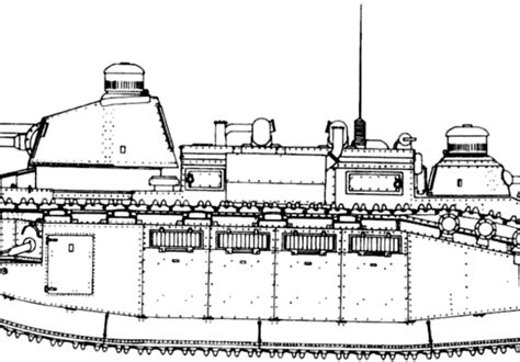 Tank Char 2C - drawings, dimensions, figures | Download drawings ...