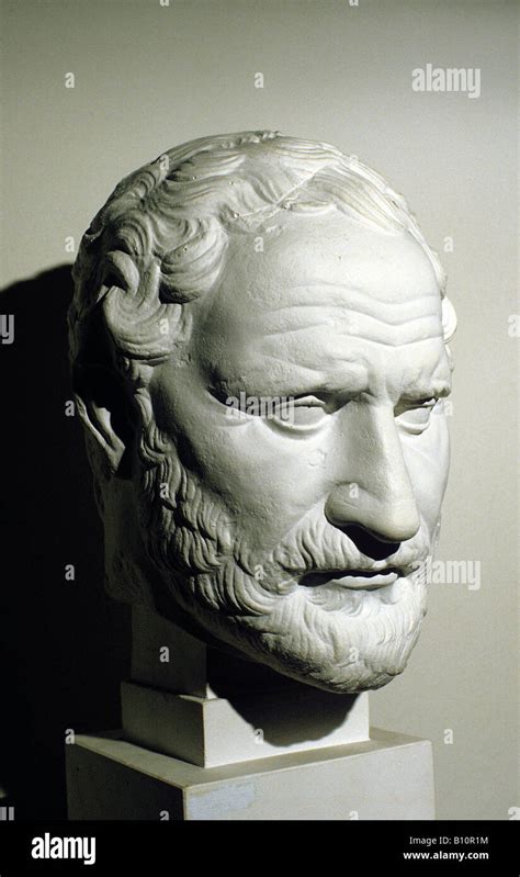 Demosthenes Greek orator 384 383 322 Stock Photo - Alamy