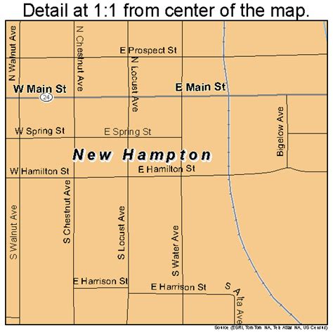 New Hampton Iowa Street Map 1956100