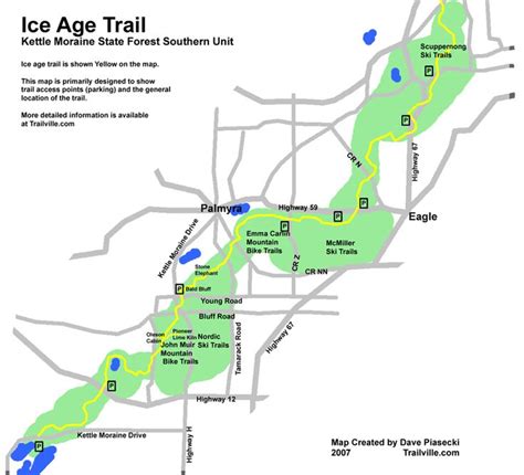 Ice Age Trail Map