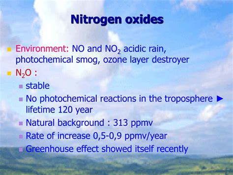 PPT - NITROGEN-OXIDES PowerPoint Presentation, free download - ID:4735299