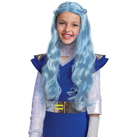 Buy Addison Alien Wig for Kids, Official Disney Zombies Costume ...