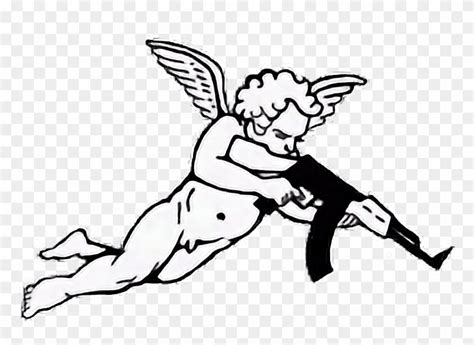 Report Abuse - Cupid With A Gun Tattoo - Free Transparent PNG Clipart ...