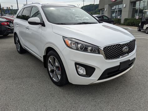 Pre-Owned 2018 Kia Sorento SX V6 in Snow White Pearl | Greensburg, PA | #K81638F