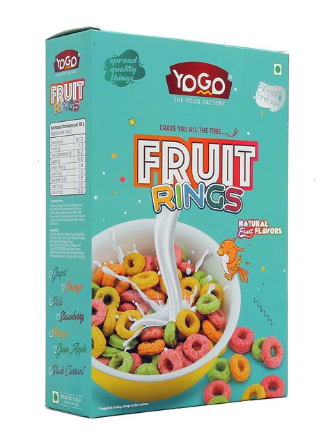 Buy YOGO Mix Fruit Rings Breakfast Cereal/High Fiber and Multigrain ...