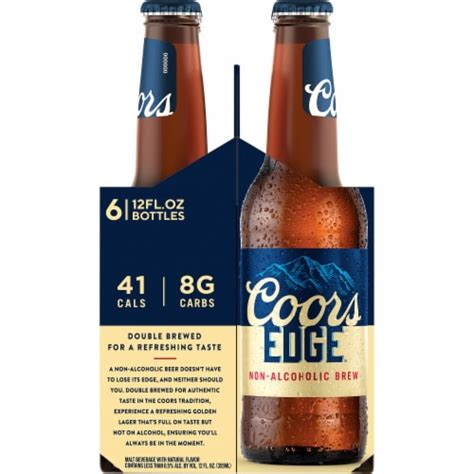 Coors Edge Non-Alcoholic Beer, 6 bottles / 12 fl oz - Ralphs