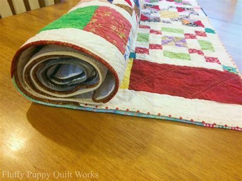 Fluffy Puppy Quilt Works: Quilt Binding Styles: Examples of Binding Widths and Colors