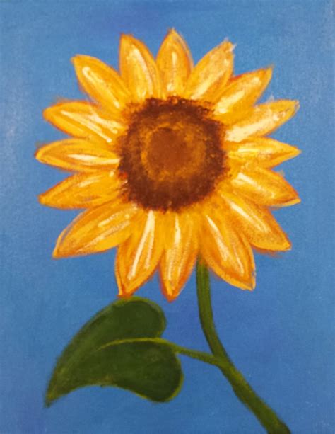Easy Sunflower Painting Tutorial