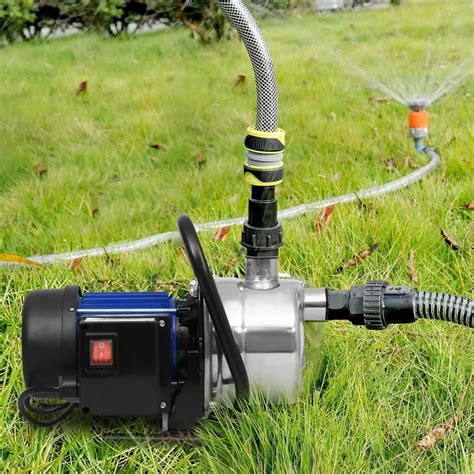 1.6HP Shallow Well Sump Pump Stainless Booster Pump Lawn Water Pump Electric Water Transfer Home ...