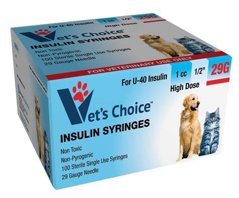 Vets Choice Insulin Syringes for Pets | Diabetes supplies, Diabetic dog, Fine pens