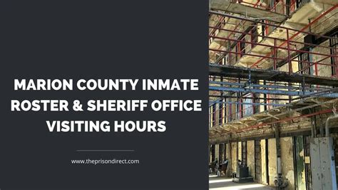 Marion County Inmate Roster & Sheriff Office Visiting Hours - The ...