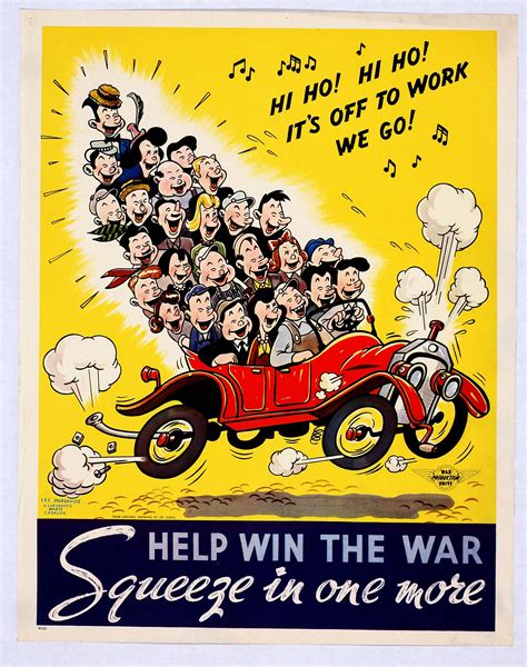 WWII poster – “Squeeze in one more” – a sibilant intake of breath