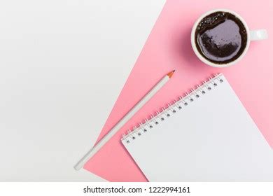 Flat Lay Top View Home Office Stock Photo 1222994161 | Shutterstock