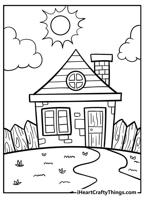Free Printable Coloring Pages Of Houses
