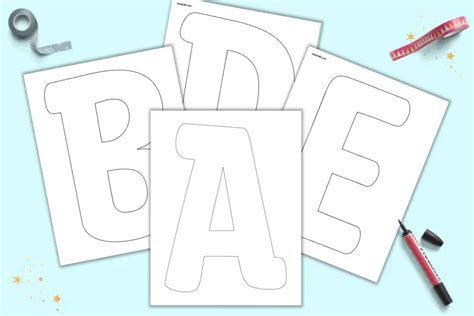 Letters Of The Alphabet To Print And Cut Out