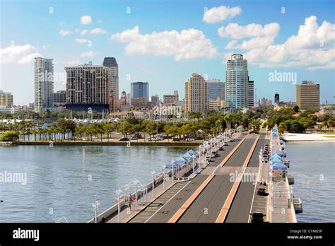 Downtown St Petersburg Florida Skyline viewed from the iconic Pier Stock Photo - Alamy