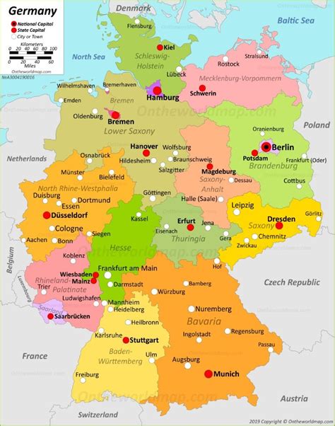 Germany Map | Maps of Federal Republic of Germany