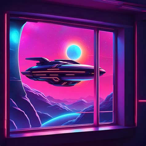 Spaceship window view Digital Art by Kristen O'Sullivan - Fine Art America