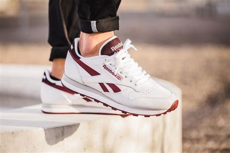 Reebok Classic Leather White Merlot - Sneaker Bar Detroit