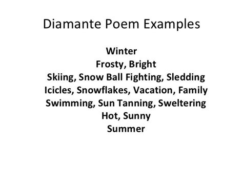 Diamante poems | Diamante poem, Poem template, Writing poetry