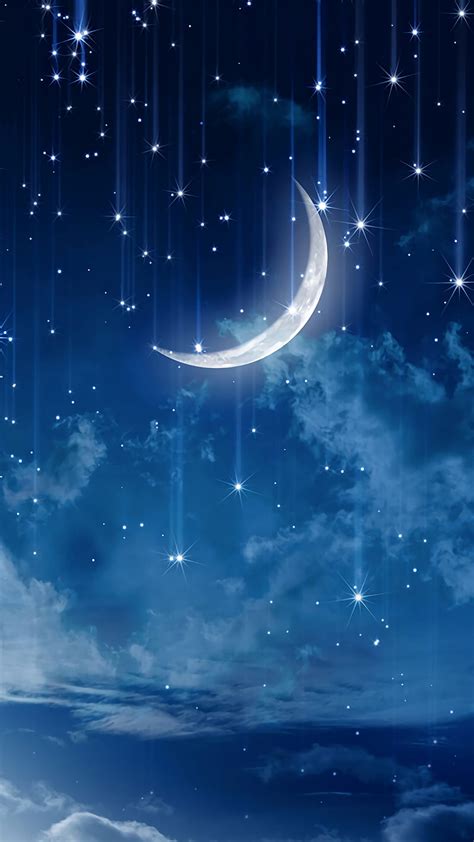 Blue Night Sky Wallpaper