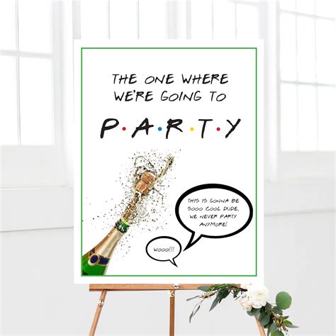 Friends Party Welcome Sign Printable – awdesignsprintables