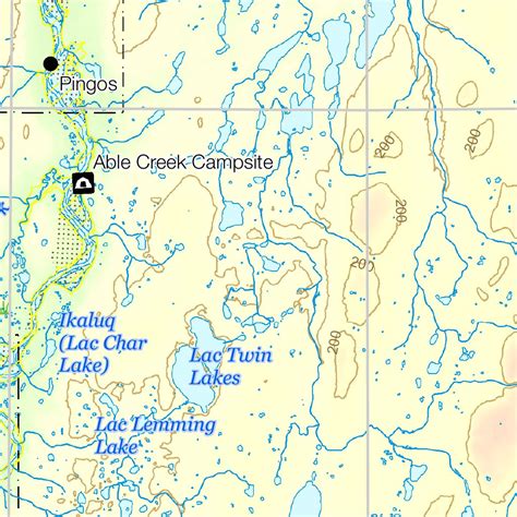 Aulavik National Park Overview map by Parks Canada - Western Arctic Field Unit - Avenza Maps ...