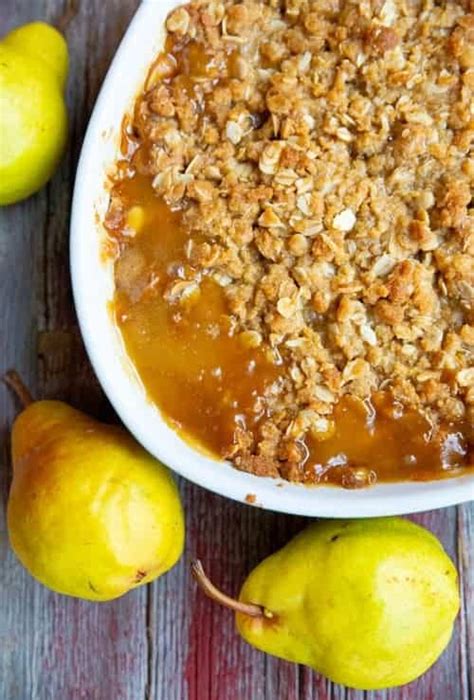 Pear Crisp Recipe - The Kitchen Magpie