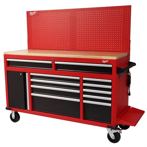 Milwaukee 61-inch High Capacity 11-Drawer Mobile Workbench | The Home ...