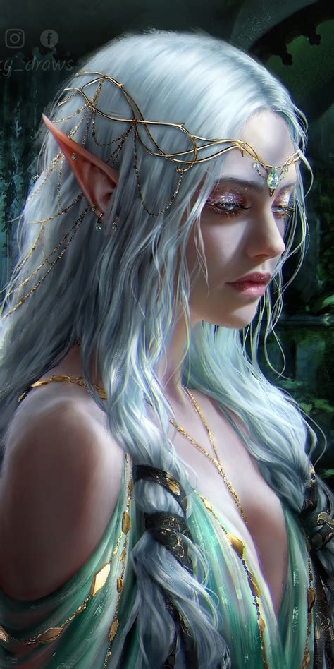 1080x2160 Elf Girl Fantasy Art One Plus 5T,Honor 7x,Honor view 10,Lg Q6 ...